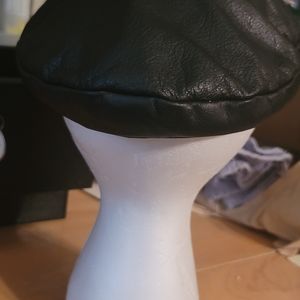 Harley Davidson black leather hat in great conditi